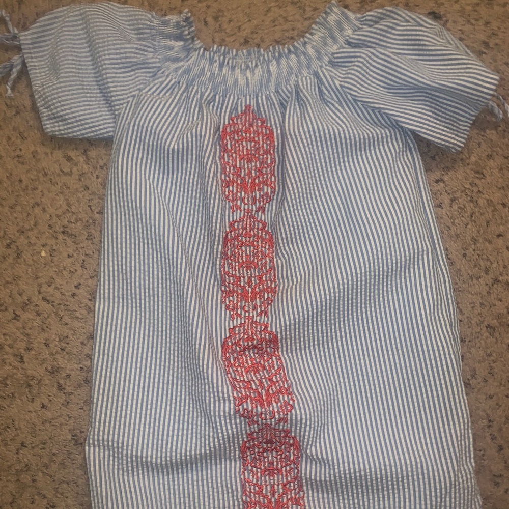 Seersucker boutique dress